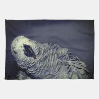 African Grey Parrot Cute Bird Kitchen Towel