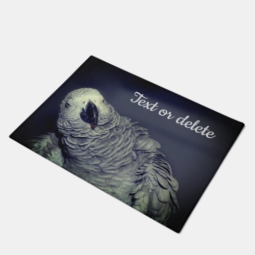 African Grey Parrot Cute Bird Personalized  Doormat