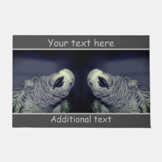 African Grey Parrot Cute Bird Personalized  