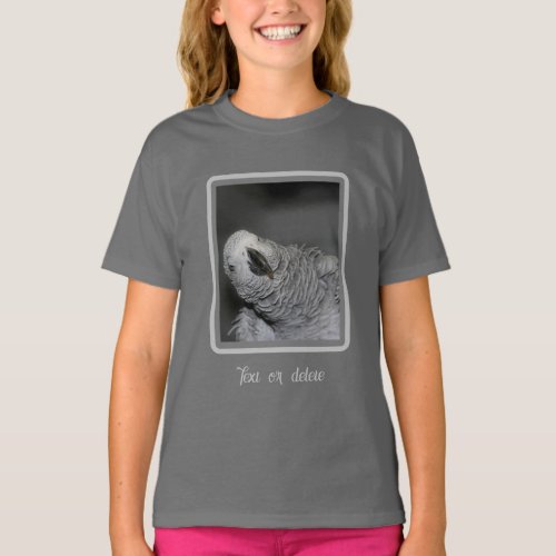 African Grey Parrot Cute Bird Personalized  T_Shirt