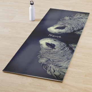 African Grey Parrot Cute Bird Personalized Yoga Mat