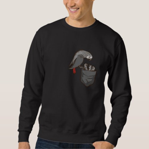 African Grey Parrot Gift Women Bird African Grey Sweatshirt