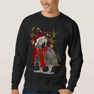 African grey parrot Gorgeous Reindeer Christmas Tr Sweatshirt