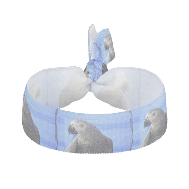 African Grey Parrot Hair Tie (Front)