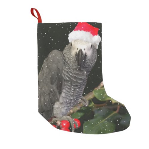 African Grey Parrot Holiday Stocking