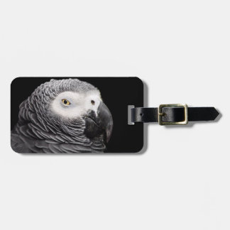 African Grey Parrot Luggage Tag