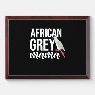 African Grey Parrot Mama Award Plaque