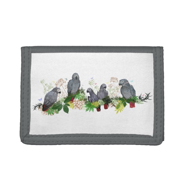 African Grey Parrot Party Wallet (Front)