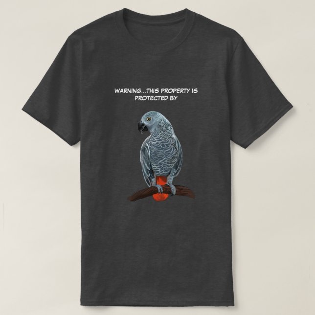 African grey parrot T-Shirt (Design Front)