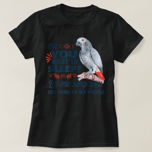 African grey parrot  T-Shirt (Design Front)