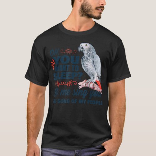 African grey parrot  T_Shirt