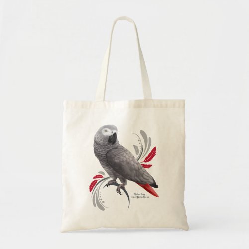 African Grey Parrot Tote Bag