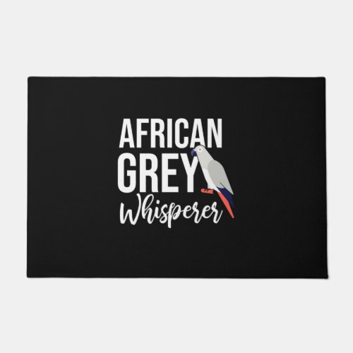 African Grey Parrot Whisperer Doormat