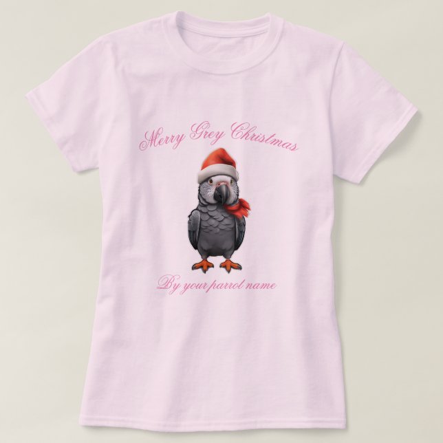 African Grey parrot women’s T-Shirt (Design Front)