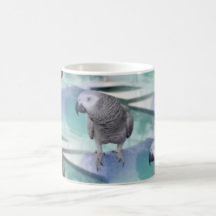 African Grey Pool Party Coffee Mug
