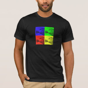 African Grey Pop Art Dark T-Shirt
