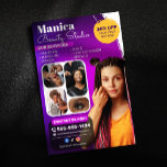 African Hair Braids Beauty Salon Nail Makeup Flyer<br><div class="desc">Looking for a professional and eye-catching flyer to promote your beauty salon? Look no further! This editable template is perfect for showcasing your services, from manicures and pedicures to braids, lash extensions, and bridal makeup. The modern design and vibrant colors are sure to grab attention, while the easy-to-use layout allows...</div>