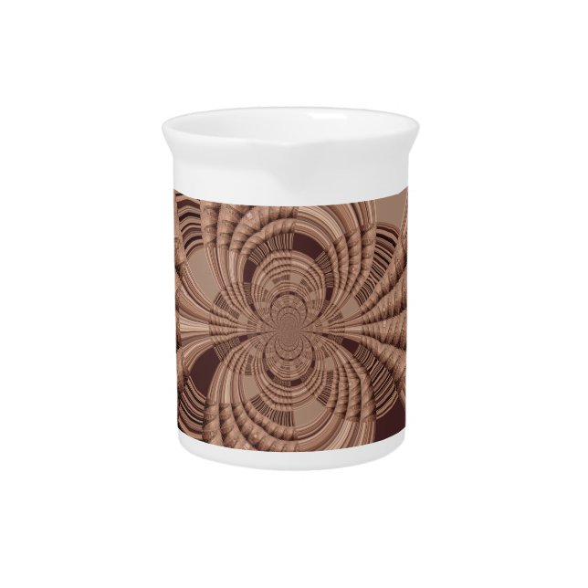 African Hakuna Matata Fractal Art Print/Graphic Beverage Pitcher (Front)