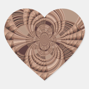 African Hakuna Matata Fractal Art Print/Graphic Heart Sticker