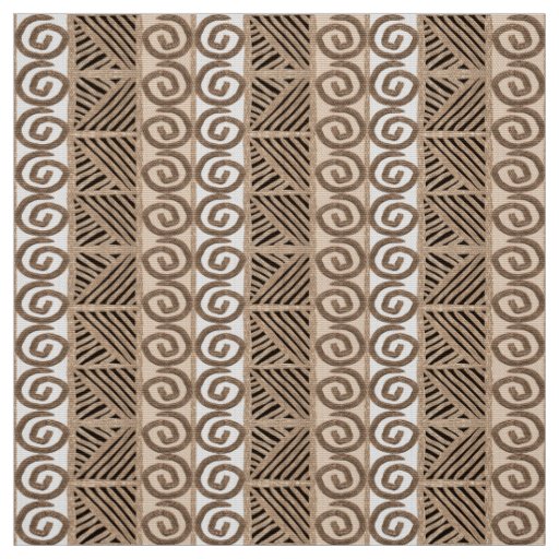 african hand-drawn ethnic pattern fabric