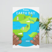 african happy Earth Day (Standing Front)