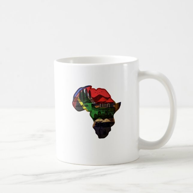 African Heritage Art - A Cultural Fusion Coffee Mug (Right)