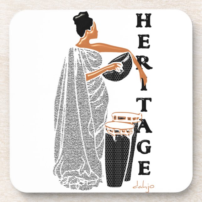 AFRICAN Heritage Beverage Coaster (Front)