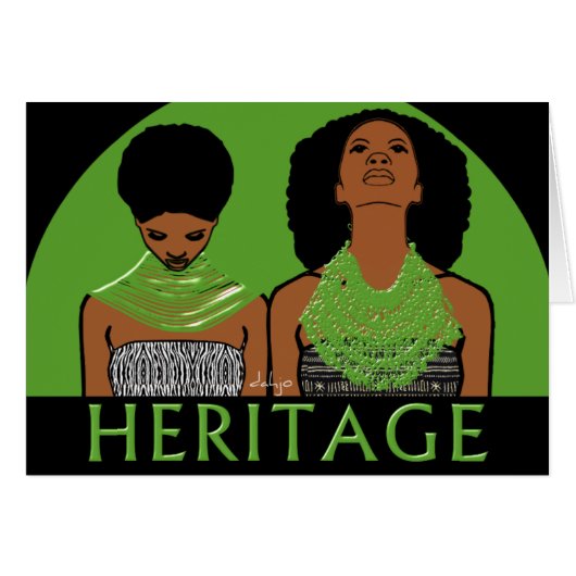 AFRICAN Heritage Cards (Front Horizontal)
