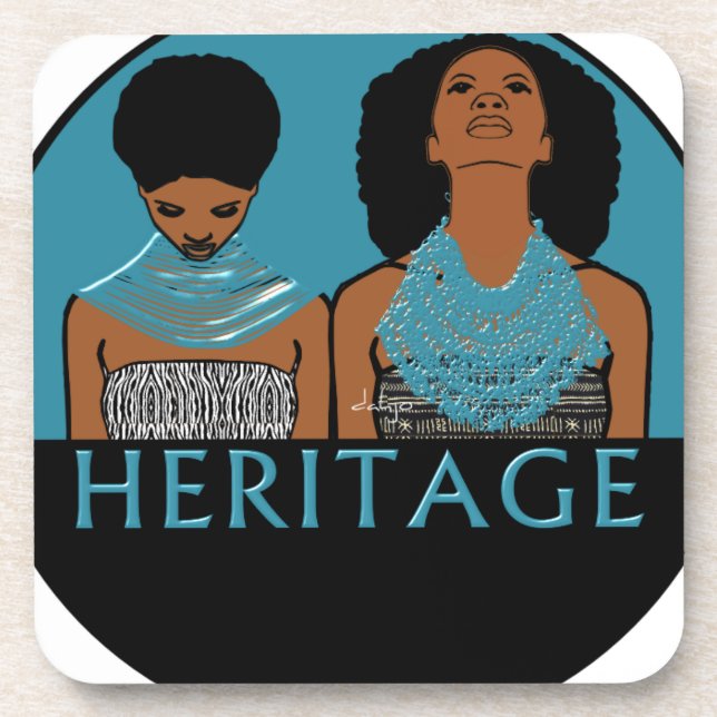AFRICAN Heritage Drink Coaster (Front)