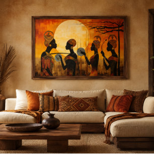 African Heritage Gallery Wrap 36x24