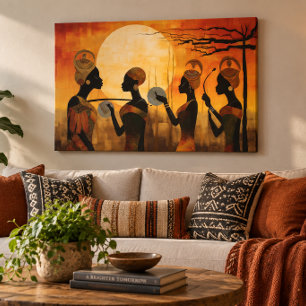 African Heritage Gallery Wrap 36x24