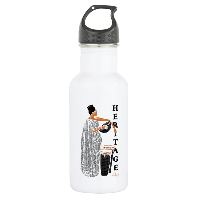 AFRICAN Heritage Stainless Steel Water Bottle (Front)