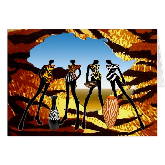 African Home Coming Cards (Front Horizontal)