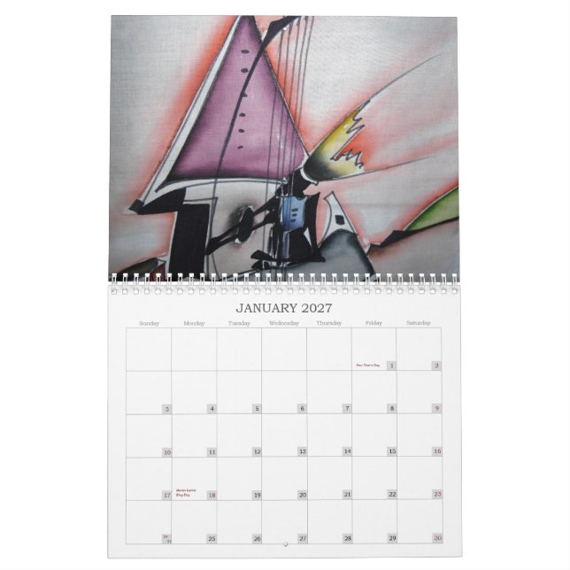 African home decor calender 1 calendar (Jan 2027)