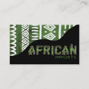 African Imports II - Afrocentric Kenyan mud cloth Business Card