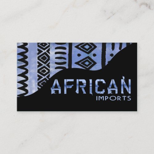African Imports II _ Afrocentric Kenyan mud cloth Business Card