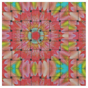 African-Inspired Art Print– Geometric Woven Design Fabric