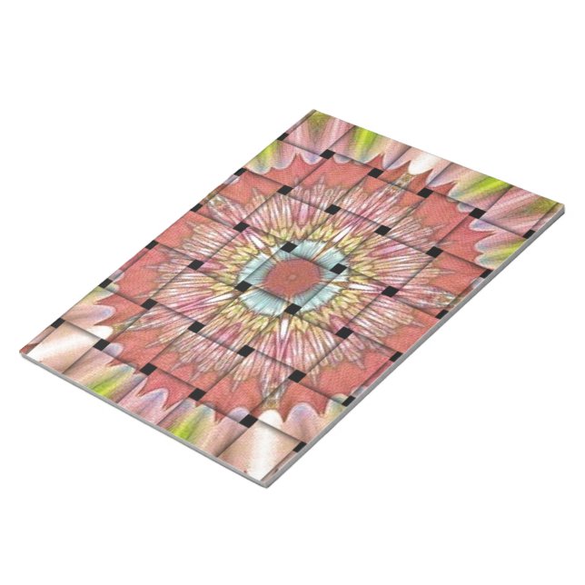 African-Inspired Art Print– Geometric Woven Design Notepad (Angled)