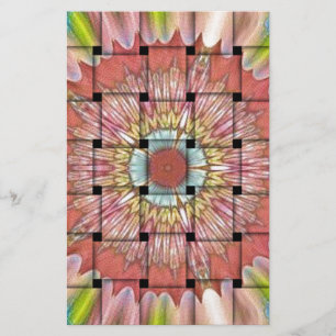 African-Inspired Art Print– Geometric Woven Design Stationery