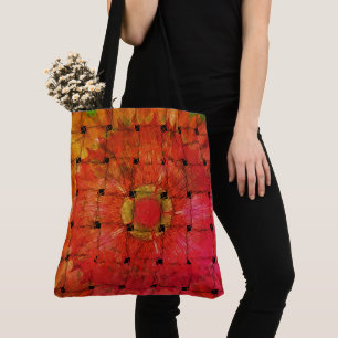 African-Inspired Art Print– Geometric Woven Design Tote Bag