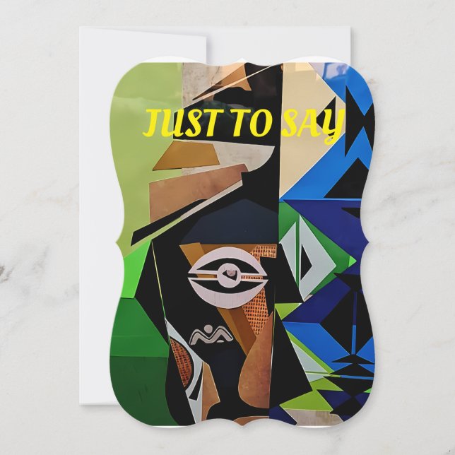  African Inspired card, Traditional African card (Front)