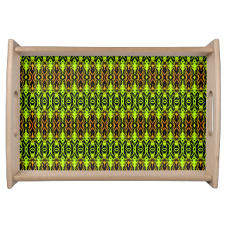 African Inspired Geometric Serving Tray
