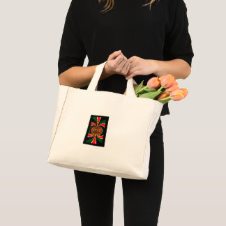 African-Inspired Kenya Flag Abstract Art Mini Tote Bag