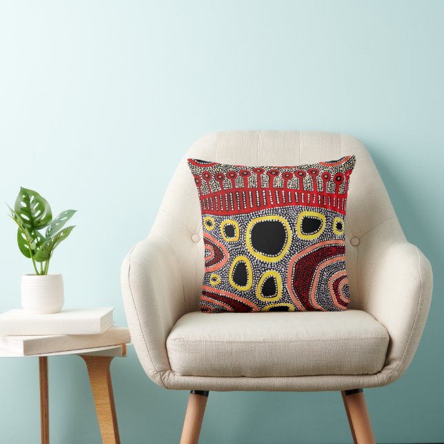 African-Inspired Throw Pillow (Chair)