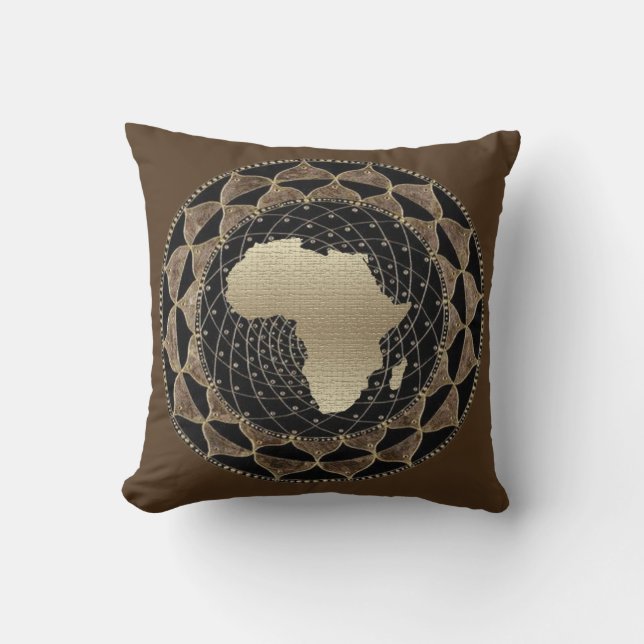 African-Inspired Throw Pillow (Front)