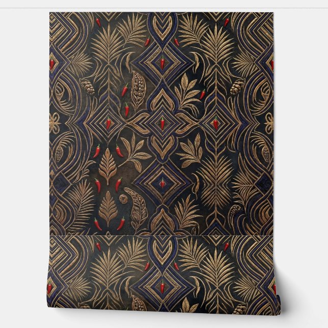 African Inspired Wallpaper (Unrolling)
