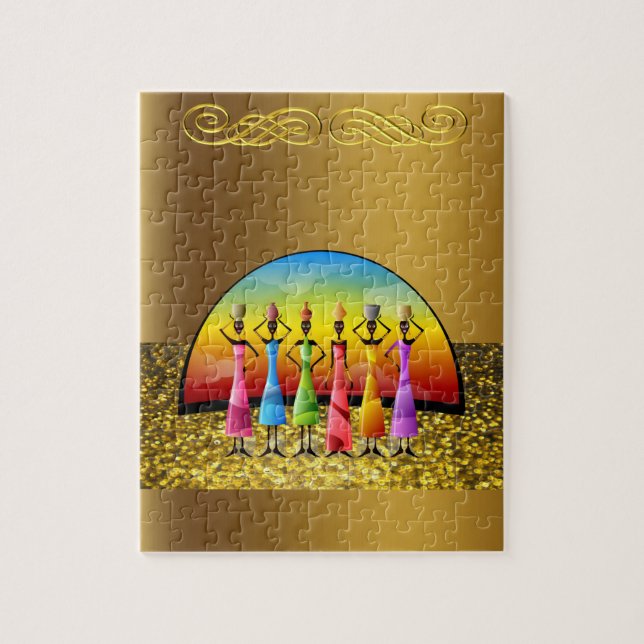 African Jigsaw Puzzle (Vertical)