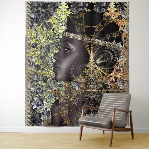 African Jungle Flower Tapestry