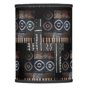 African Jungle Tribal Digital Pattern Print Lamp Shade