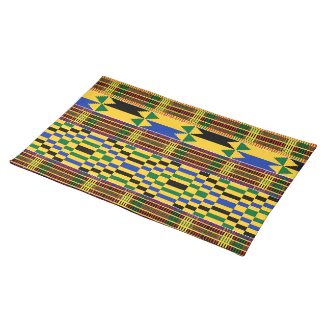 Kente African Pattern Print Floor Mat